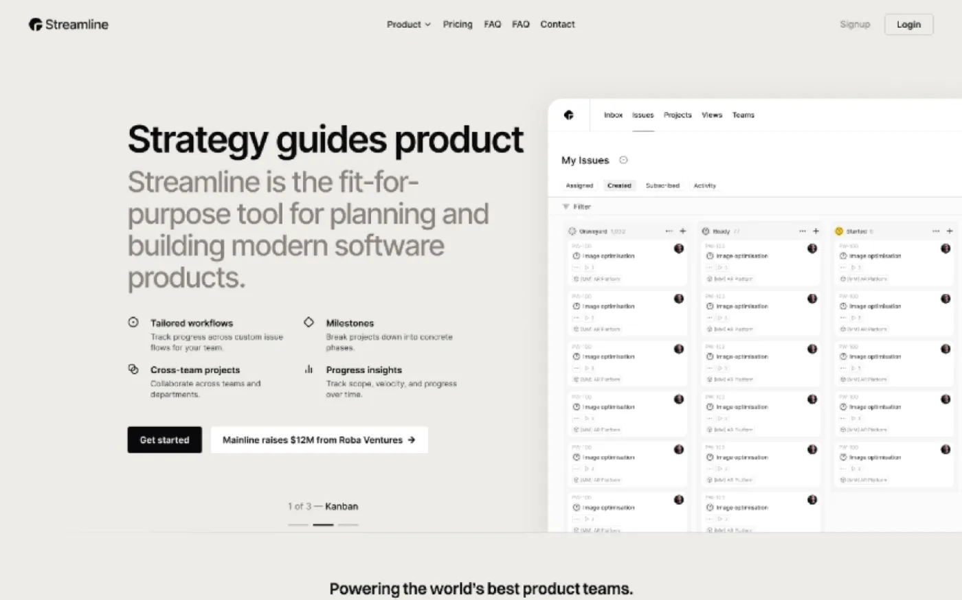 Streamline template screenshot